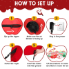 6.9 FT Lighted Christmas Inflatable Decoration, Inflatable Five Christmas Balls