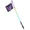 VEVOR 1 PC 3 FT Whip Light with Spring Base, Led Whip Light with APP & Remote Control, Waterproof 360¬∞ Spiral RGB Chasing Lighted Whip with 2 Flags