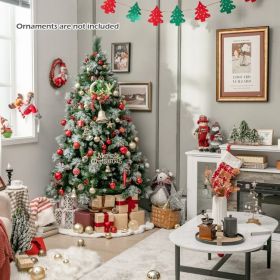 6 Feet Pre-Lit Artificial Christmas Tree with 350 LED Lights
