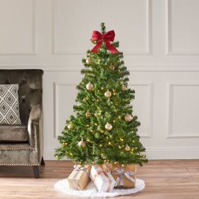4.5 ft Hinged Tree with 200 Clear Lights