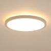 11.8 Inch Flush Mount Ceiling Light, 20W LED+Nightlight Ceiling Light Fixture