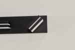 Modern Black LED Vanity Light, 7-Lights Wall Sconce for Bathroom and Mirror, Sleek Minimalist Design, Energy-Efficient, Easy to Install