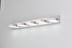 Modern Chrome LED Vanity Light, 5-Lights Wall Sconce for Bathroom and Mirror, Sleek Minimalist Design, Energy-Efficient, Easy to Install
