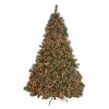 9' Cashmere and Snow Bristle Mixed Tree with 105 Pine Cones and 1200Clear Lights-UL,2317tips,Dia:69