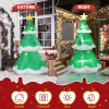 6.9 FT Lighted Christmas Inflatable Decoration, Inflatable Christmas Tree