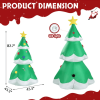 6.9 FT Lighted Christmas Inflatable Decoration, Inflatable Christmas Tree