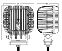 48W-led spotlight elliptic excavator working light tractor