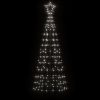 Christmas Tree Light with Spikes 220 LEDs Cold White 70.9"