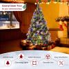 6 Feet Pre-Lit Artificial Christmas Tree with 350 LED Lights