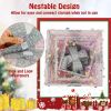 Set of 3 Christmas Lighted Gift Boxes with Pre-lit 90 LED Light and Bows