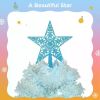 6ft Artificial Christmas Tree with 300 LED Lights and 600 Bendable Branches,Christmas Tree Holiday Decoration
