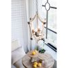 4 - Light Wood Chandelier, Hanging Light Fixture with Adjustable Chain
