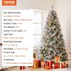 VEVOR Christmas Tree 7.5ft Prelit Flocked Xmas Tree with 550 LED Lights 1346 Tip