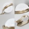 Modern Minimalist Bathroom Vanity Light, LED 6 Bulb Acrylic Shades, Wall Mounted Decorative Lighting Fixture