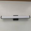 LED 24 Inch 14w 5CCT Dimming Wall Light, Iron Aluminum Acrylic Wall-Mounted Lighting Fixtures, Matte Black Bathroom Vanity Light Over Mirror
