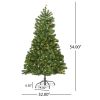 4.5 ft Hinged Tree with 200 Clear Lights