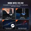 VEVOR 2 PCS 3 FT Whip Light, APP & RF Remote Control Led Whip Light, Waterproof RGB Chasing Lighted Whips with 4 Flags, for UTVs, ATVs, Motorcycles