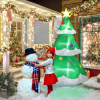 6.9 FT Lighted Christmas Inflatable Decoration, Inflatable Christmas Tree