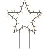 Christmas Light Decorations with Spikes 3 pcs Star 50 LEDs 11.4"