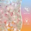 6ft Artificial Christmas Tree with 300 LED Lights and 600 Bendable Branches,Christmas Tree Holiday Decoration