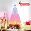 6ft Artificial Christmas Tree with 300 LED Lights and 600 Bendable Branches,Christmas Tree Holiday Decoration