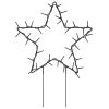 Christmas Light Decorations with Spikes 3 pcs Star 50 LEDs 11.4"