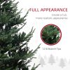 HOMCOM 7.5 ft Prelit Christmas Tree, Nordic Pine Artificial Christmas Tree with 300 Dual Color LED Lights and 1218 Branch Tips