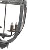 Hanging 4  Light Metal Chandelier