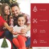 HOMCOM 7ft Pre-Lit Full Douglas Fir Artificial Christmas Tree with Realistic Branches, 700 Warm White LED Lights and 2154 Tips