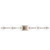 Modern Minimalist Bathroom Vanity Light, LED 6 Bulb Acrylic Shades, Wall Mounted Decorative Lighting Fixture