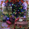 6FT PVC Festive Atmosphere Christmas Tree with 976 Branch Tips, 330 LED Lights and 11 Functions
