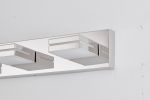 Modern Chrome LED Vanity Light, 6-Lights Wall Sconce for Bathroom and Mirror, Sleek Minimalist Design, Energy-Efficient, Easy to Install