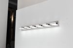 Modern Chrome LED Vanity Light, 6-Lights Wall Sconce for Bathroom and Mirror, Sleek Minimalist Design, Energy-Efficient, Easy to Install