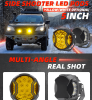 PSSK9  90W-led concentrated off-road vehicle working light wrangler, Jeep pickup tractor, harvester 6000lm 6000-6500K