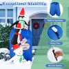 6 Feet Lighted Christmas Inflatable Penguins and Snowman with Built-in LED Lights