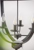 Hanging 4  Light Metal Chandelier