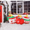 6.9 FT Lighted Christmas Inflatable Decoration, Inflatable Five Christmas Balls