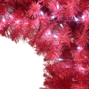6FT Hinged Fir Artificial Fir Bent Top Christmas Tree, Xmas Tree Bendable Santa Hat Style Christmas Tree Holiday Decoration,1250 Branch Tips