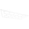 VEVOR Hexagon Garage Lights 86400LM 14 Grids Honeycomb LED Shop Ceiling Light