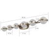 Modern Minimalist Bathroom Vanity Light, LED 6 Bulb Acrylic Shades, Wall Mounted Decorative Lighting Fixture