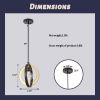 1-Light Matte Antique Bronze Chandelier(Bulb Not Included)