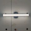 LED 24 Inch 14w 5CCT Dimming Wall Light, Iron Aluminum Acrylic Wall-Mounted Lighting Fixtures, Matte Black Bathroom Vanity Light Over Mirror
