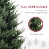 HOMCOM 9 ft Prelit Christmas Tree, Nordic Pine Artificial Christmas Tree with 300 Dual Color LED Lights and 1939 Branch Tips