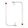 VEVOR Marine Trailer Guide Set, 46' LED Illuminated Guide Poles, Pair of Steel, Corrosion-Resistant, with PVC Covering, Suitable for Ski, Fishing
