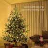 HOMCOM 7.5 ft Prelit Christmas Tree, Nordic Pine Artificial Christmas Tree with 300 Dual Color LED Lights and 1218 Branch Tips