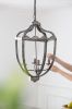Hanging 4  Light Metal Chandelier