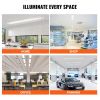 VEVOR 8FT LED Wraparound Light, 110W 10,000LM, Flush Mount LED Shop Light, 4 Pack 6500K Daylight LED Kitchen Ceiling Lighting Fixtures