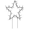 Christmas Light Decorations with Spikes 3 pcs Star 50 LEDs 11.4"