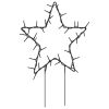 Christmas Light Decorations with Spikes 3 pcs Star 50 LEDs 11.4"