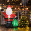 6 FT Lighted Christmas Inflatable Decoration, Inflatable Santa Claus With Large Gift Bag